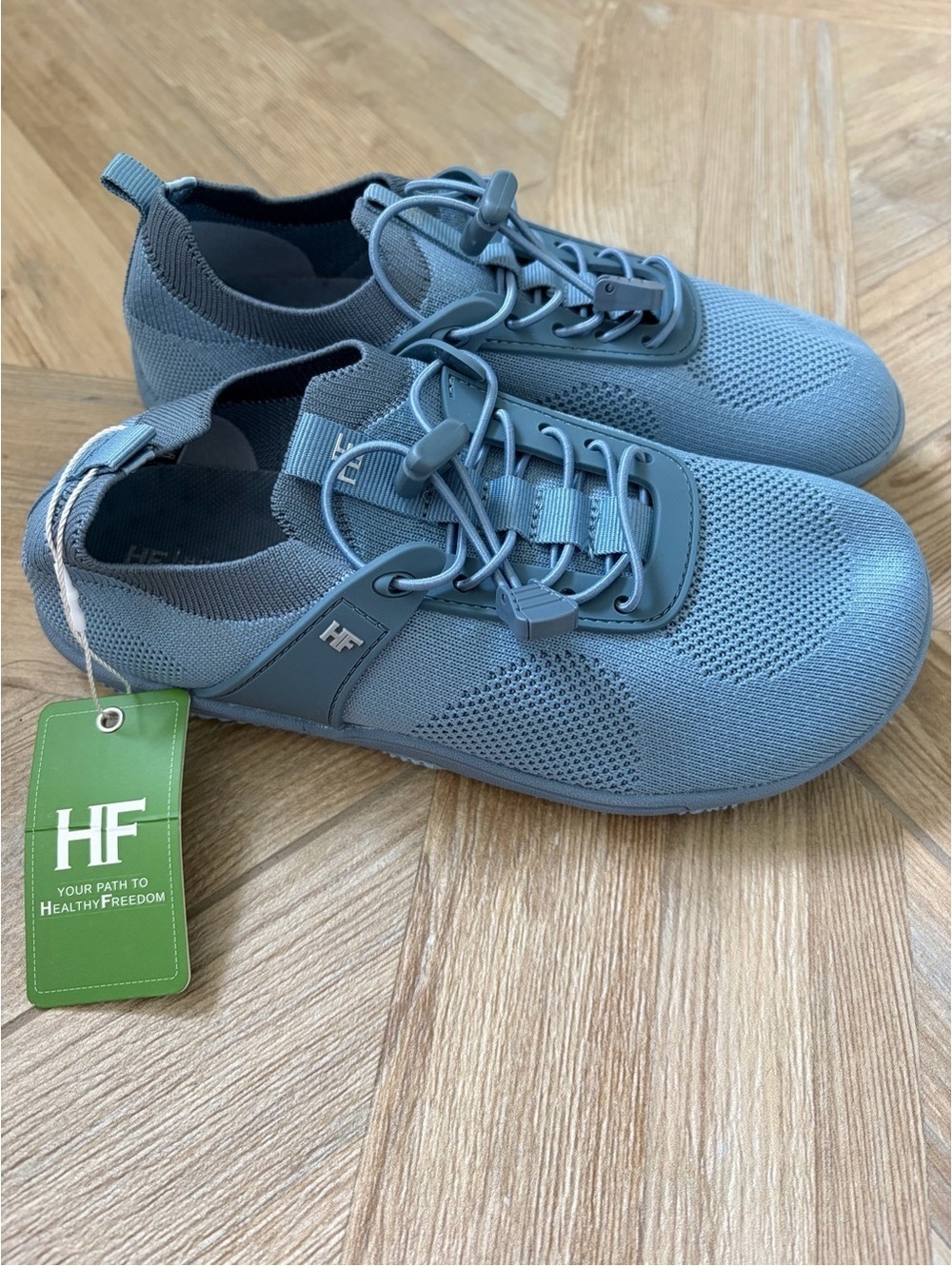 Hike Footwear Theora Pro Ergonomic Supportive Non Slip Barefoot Shoes Blue Sz 6